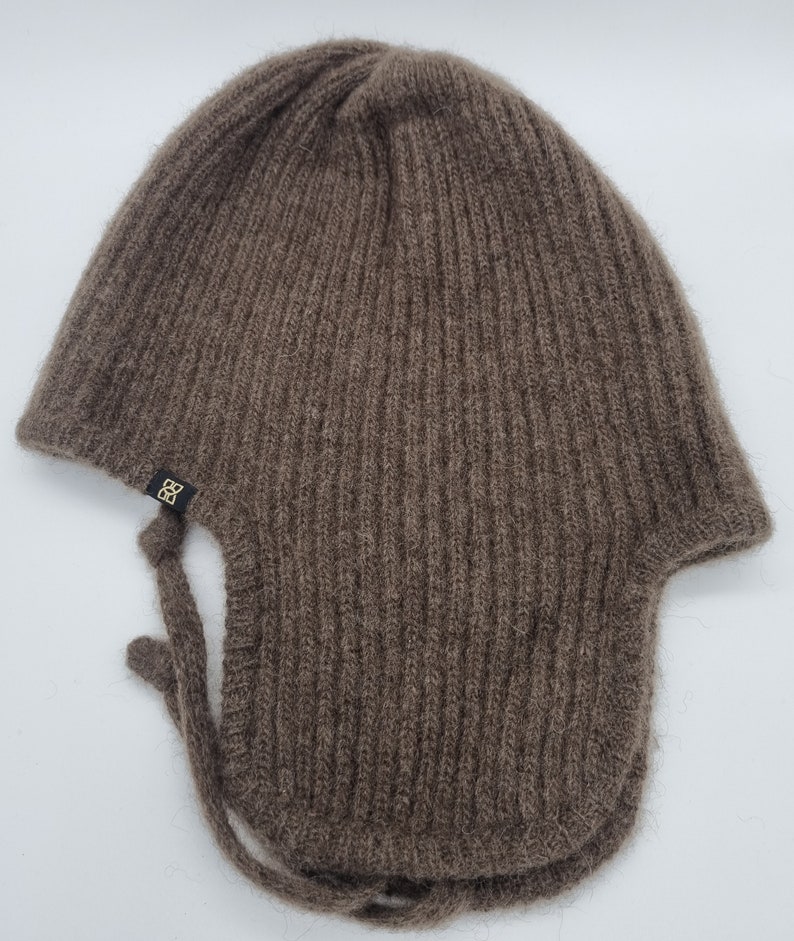Trapper hat made of 100% yak wool / heat-retaining / breathable / made from renewable raw materials / undyed image 5