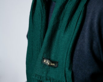 Bufanda de cachemira 100 % lana de cachemira, fina, elegante, suave como la seda y cálida, de alta calidad, unisex.