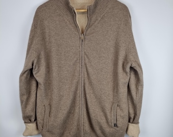 Double-sided men's jacket made from 100% cashmere wool // undyed // high-quality workmanship // reversible jacket // lightweight and warm // transitional jacket