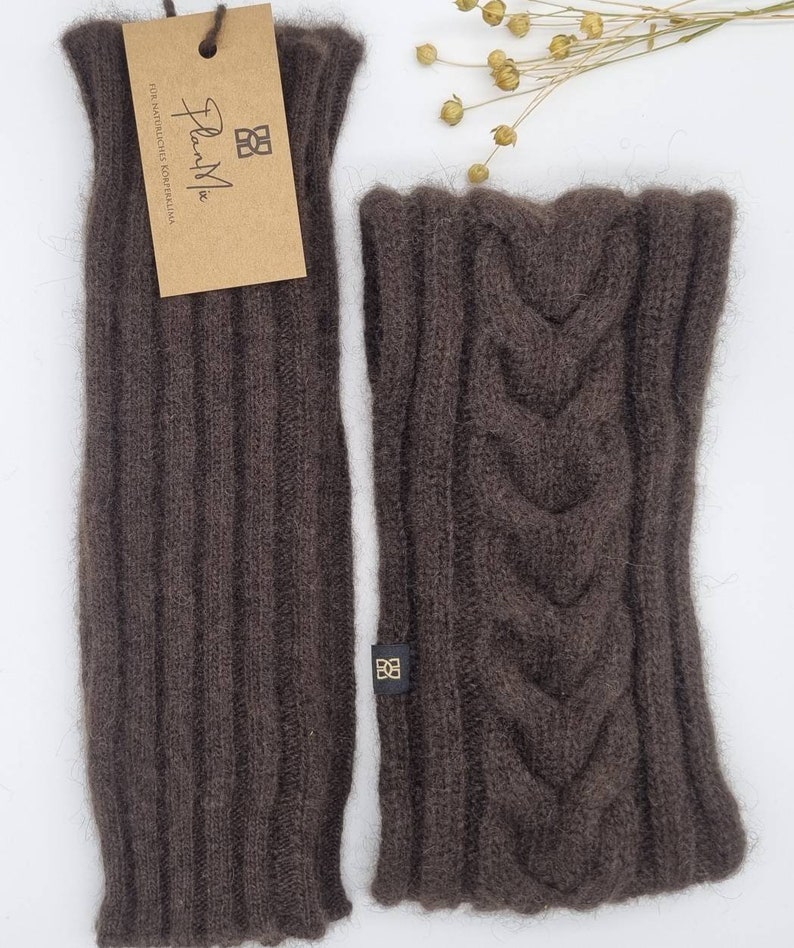 Headband for women // Ear warmers for women made from 100% yak wool image 3