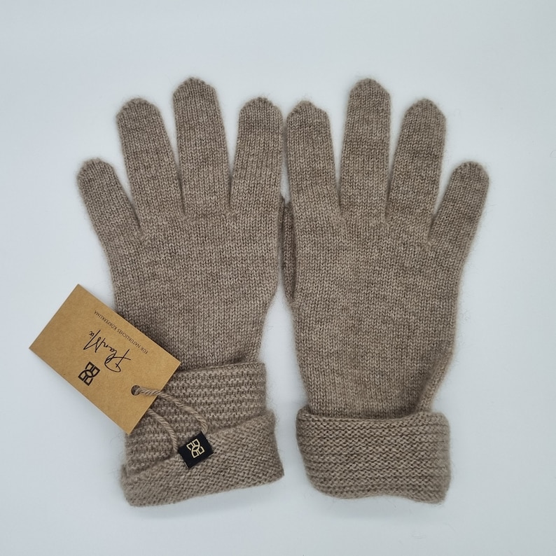 elegante Handschuhe/extra lang aus 100% Kaschmir/sehr warm und weich/ atmungsaktiv/ aus nachwachsendem Rohstoff Bild 5