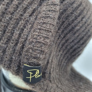 Trapper hat/unisex made of 100% yak wool in dark brown/heat-retaining/breathable/made from renewable raw materials image 5