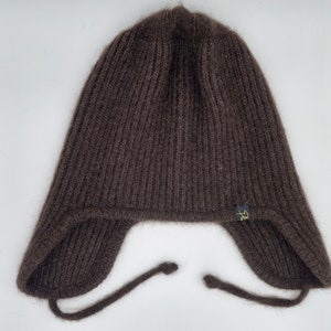 Trapper hat made of 100% yak wool / heat-retaining / breathable / made from renewable raw materials / undyed image 2