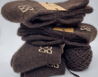 4 pairs of value pack of extra warm wool socks/bed socks made from 100% YAKWOOL, heat-retaining and breathable/size combination possible