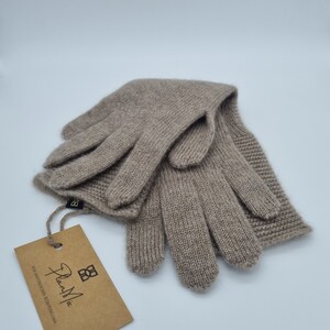 elegante Handschuhe/extra lang aus 100% Kaschmir/sehr warm und weich/ atmungsaktiv/ aus nachwachsendem Rohstoff Bild 3