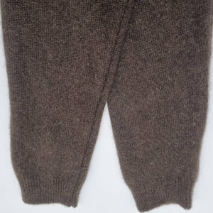 Leggings made from 100% yak wool, extremely warm, in dark brown/stretch/unisex image 4