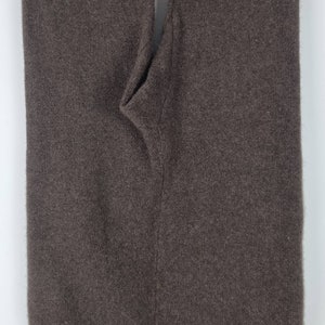 Leggings made from 100% yak wool, extremely warm, in dark brown/stretch/unisex image 2