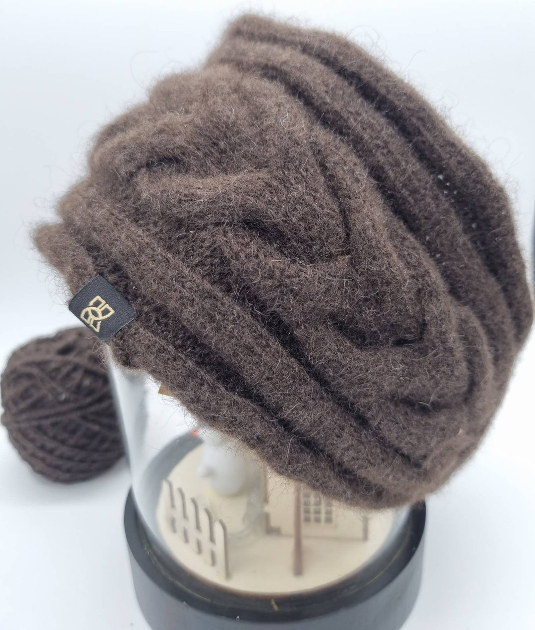 Dark Brown Earmuffs Made From 100 Yak Wool Etsy