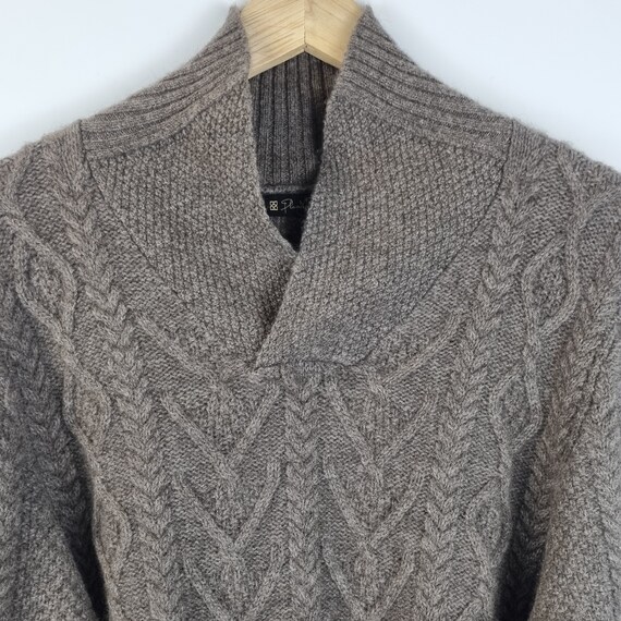 Pull homme 100 laine de mouton non teint couleur gris beige