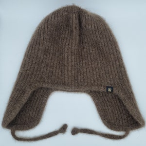 Trapper hat made of 100% yak wool / heat-retaining / breathable / made from renewable raw materials / undyed image 6