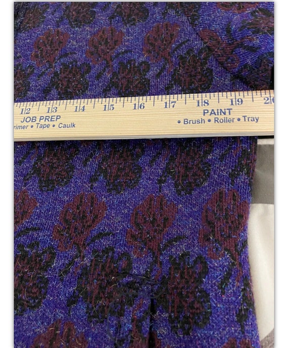 Betabel Purple Roses Button Up Cardigan Metalic T… - image 3
