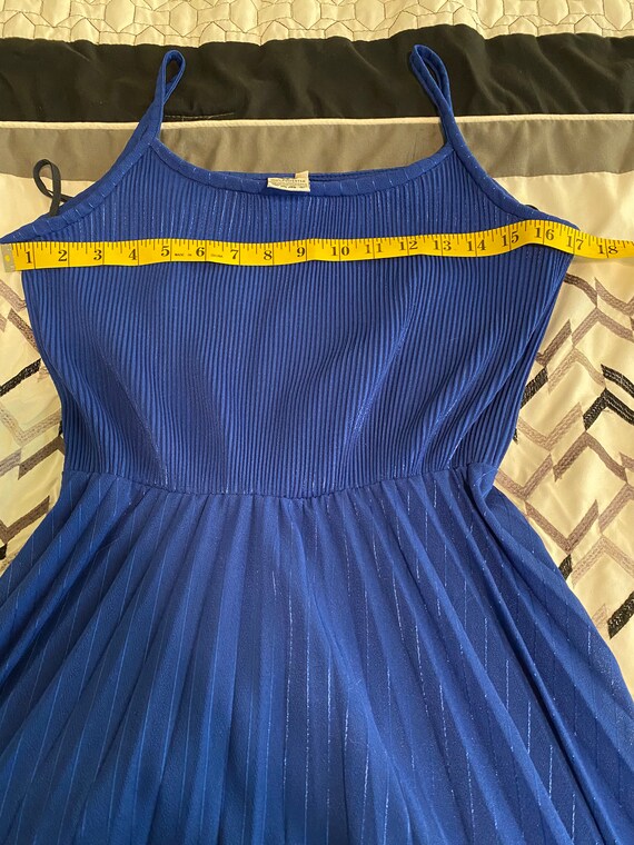 C&A Vintage Royal Blue Two Piece Dress and short … - image 6