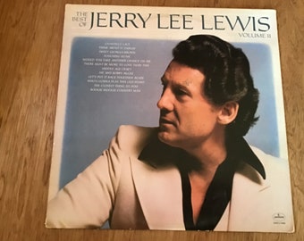 Vintage Jerry Lee Lewis "The Best Of Jerry Lee Lewis, Volume 2" LP Mercury Records SRM-1-5006 From 1978 VG+/Excellent Vinyl Play Tested