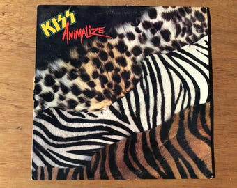 Vintage 1984 Kiss Animalize LP Record Album Vinyl Original
