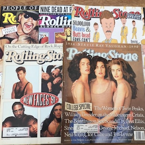 Vintage "Rolling Stone" Magazine Lot/Bundle of 5 Good/Very Good Condition Special Issues: Summer Music Special-College Special-New Faces '91