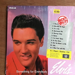 Vintage Elvis Presley &quot;Something For Everybody&quot; Vinyl LP RCA Records AYL1-4116 From 1981 VG+/Excellent Vinyl Play Tested