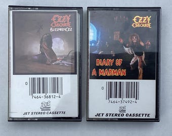 Vintage Ozzy Osbourne Lot/Bundle Of 2 Cassette Tapes Very Good Condition See Pictures