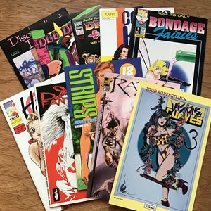 Vintage Adult/Mature Comic Lot #3 of 10 From 1990's Very Good/Excellent Condition: Eros Comix-Venus Comics-Graphic Visions-Sexy Fruit Comics