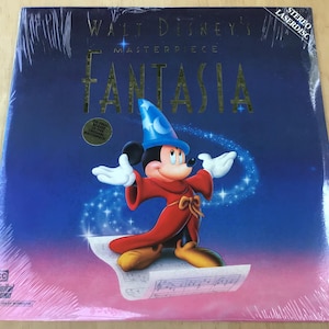 Vintage Stereo Laserdisc of Walt Disney&#39;s Masterpiece &quot;Fantasia&quot;  New Factory Sealed Great Condition