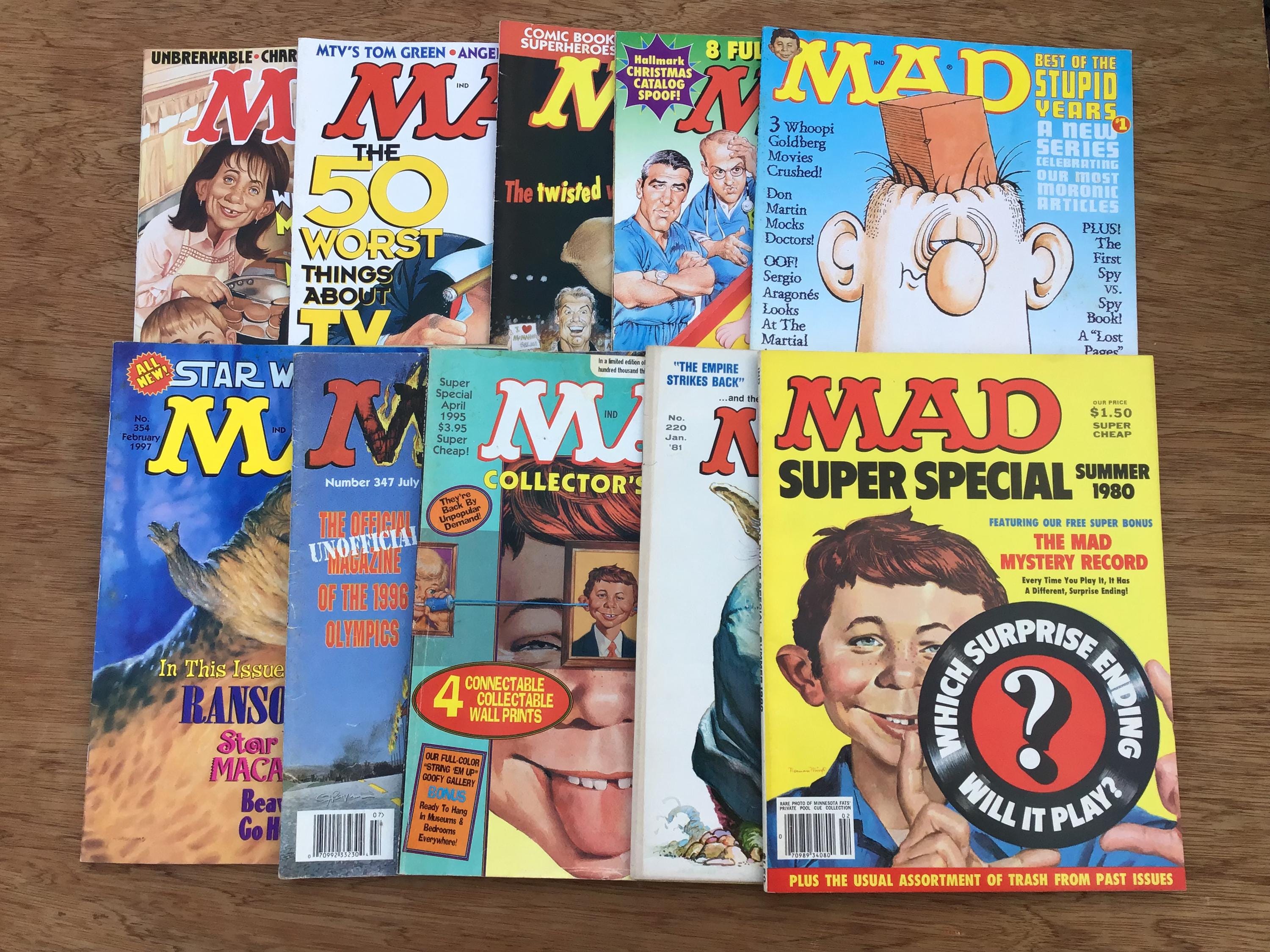 絶版初版　MAD マッド傑作選1 パロディアメリカ現代史　トムキャビンマガジン付 ◈ 絶版初版 MAD マッド傑作選1 パロディアメリカ現代史 トム