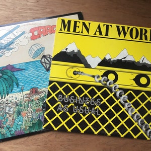 Vintage Men At Work LP Bundle/Lot of 2 "Business As Usual" and "Cargo" Very Good+/Excellent Vinyl Play Tested See Pictures