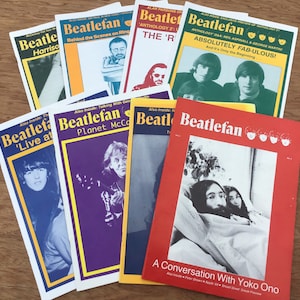 Vintage &quot;Beatlefan&quot; Magazine Bundle/Lot of 8 From The 1990&#39;s Very Good Condition