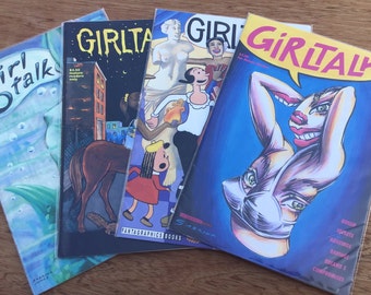 Vintage Mature Readers "Girl Talk" Comic Book Bundle/Lot of 4 Fantagraphics Books Excellent Condition Issues #1-2-3-4 See Pictures