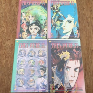 Vintage &quot;They Were Eleven / 11&quot; Shojo Manga Comics Complete Run #1-2-3-4 Excellent Condition Viz Flower Comics 1995
