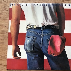 Vintage Bruce Springsteen &quot;Born In The U.S.A.&quot; LP Colombia Records QC 38653 Very Good++/Excellent Condition From 1984