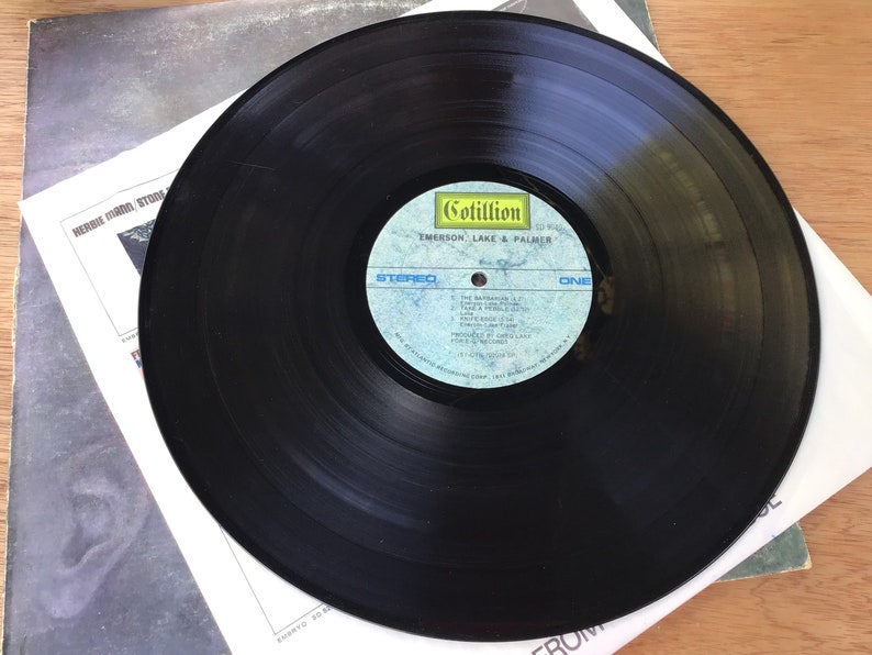 Vintage Emerson, Lake & Palmer LP Bundle/Lot of 2 "Emerson, Lake and Palmer (Self-Titled) " and "Trilogy" VG+ Vinyl Play Tested See Pictures image 4
