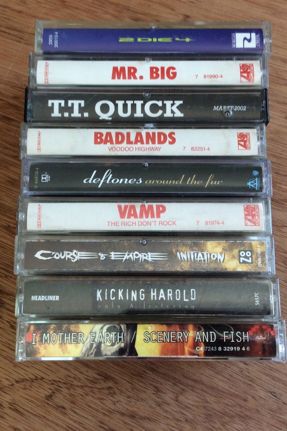Vintage Rare Hard Rock / Heavy Metal Cassette Tapes From 1980's-1990's You Pick: I Mother Earth-Kicking Harold-Badlands-2 Die 4-Vamp & More