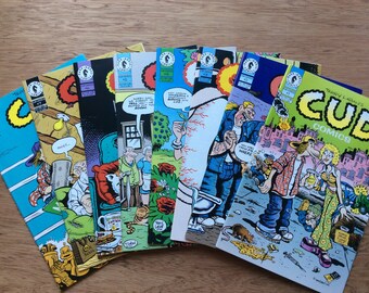 Vintage "CUD Comics" Alternative/Underground Comic Books Very Good/Excellent Condition Complete Run #1 - #8 Terry Laban Dark Horse Comics