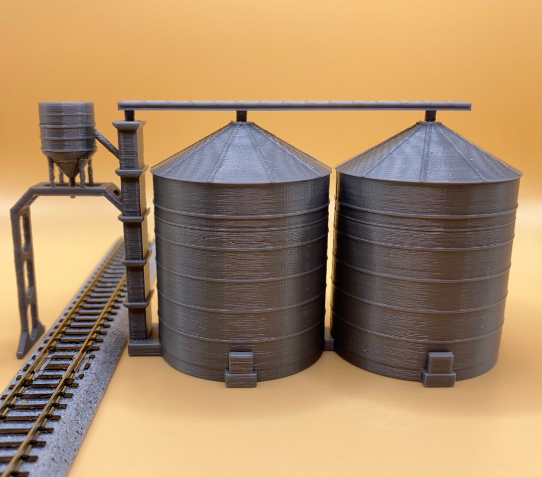 3d Printed SILOS, 1160 N Scale Etsy