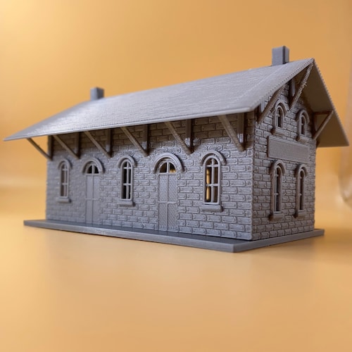 N Scale Train Repair Shop Building Etsy