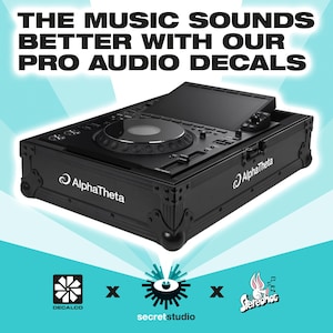 Alphatheta - Adhesivo blanco - Djm-V5 Cdj-1500X Cdj-3000X XDJ-AZ DDJ-GRV6