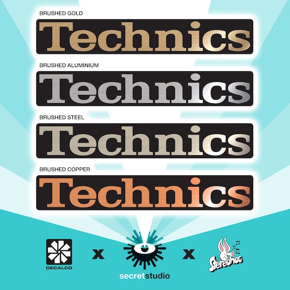 Technics - Brushed Metal Decal Sticker SL-1210 1200 MK2 MK3 MK7 - Etsy