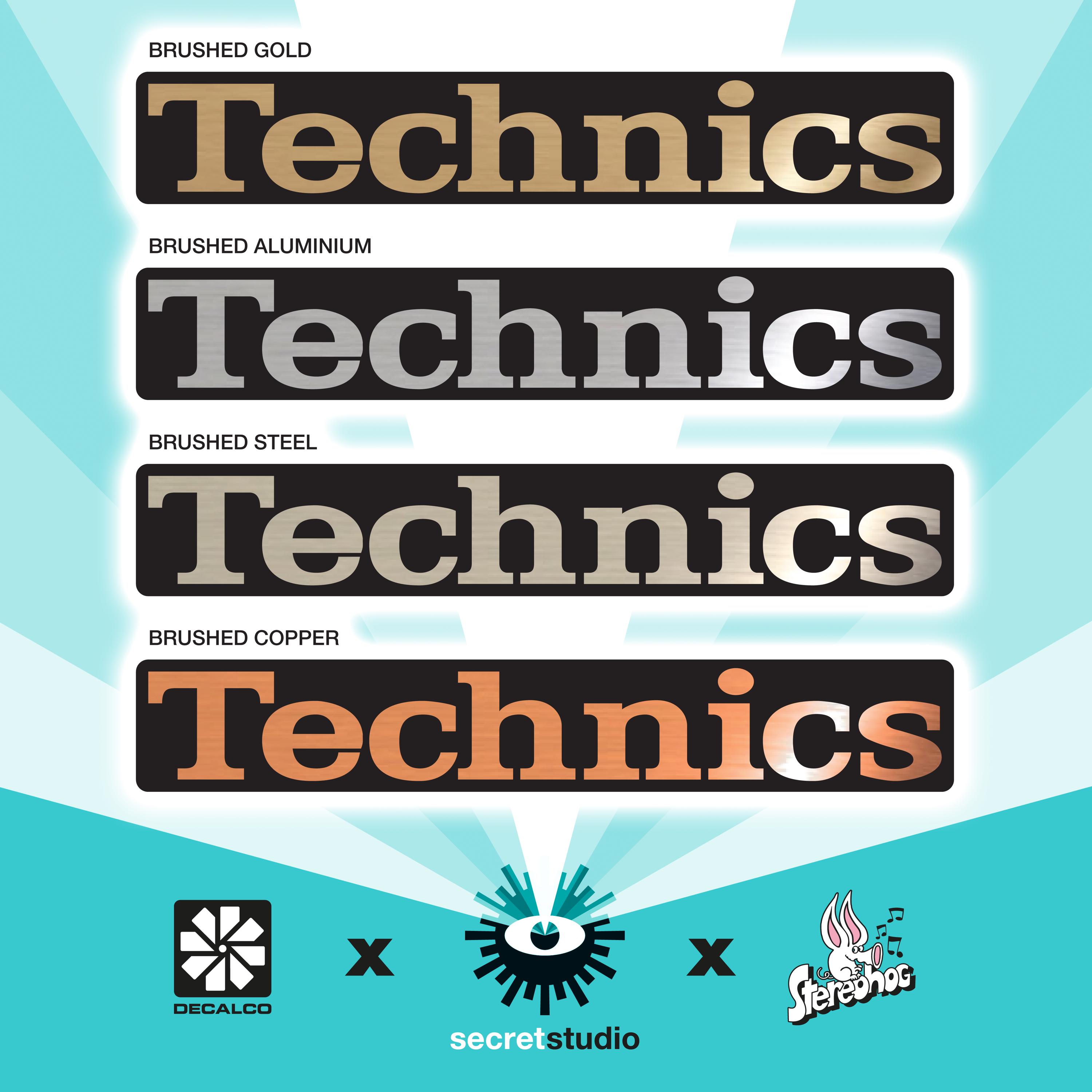 Technics - Brushed Metal Decal Sticker SL-1210 1200 MK2 MK3 MK7 - Etsy
