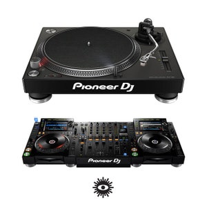 Pioneer DJ - White Turntable Sticker Decal