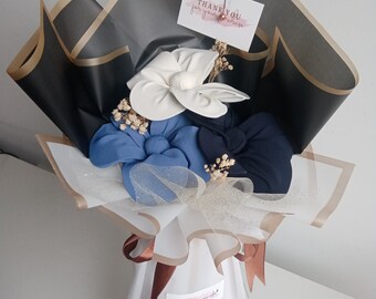 Bouquet of 3 Medina silk Hijabs