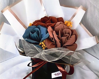 Bouquet 3 Hijabs en soie de medine