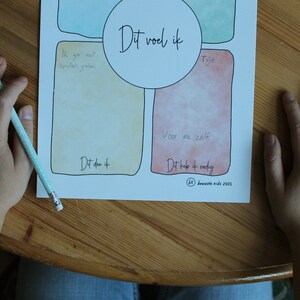 This is what I need - I feel worksheet for kids and teens