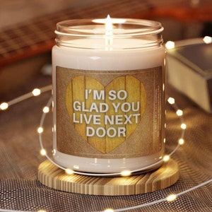 Neighbor Gift, Neighbor Candle Keepsake Gift, Neighbor Thank You Gifts, Appreciation Gifts For Neighbor, New Apartment Gift, Christmas Gift,