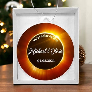 Custom Solar Eclipse 2024 Favor, Eclipse Keepsake, Eclipse Souvenir Gift, Celestial, Holiday Gift, Total Eclipse Wedding, Sun Eclipse Gift