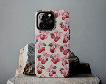 Pink Bows and Cherries Phone Case