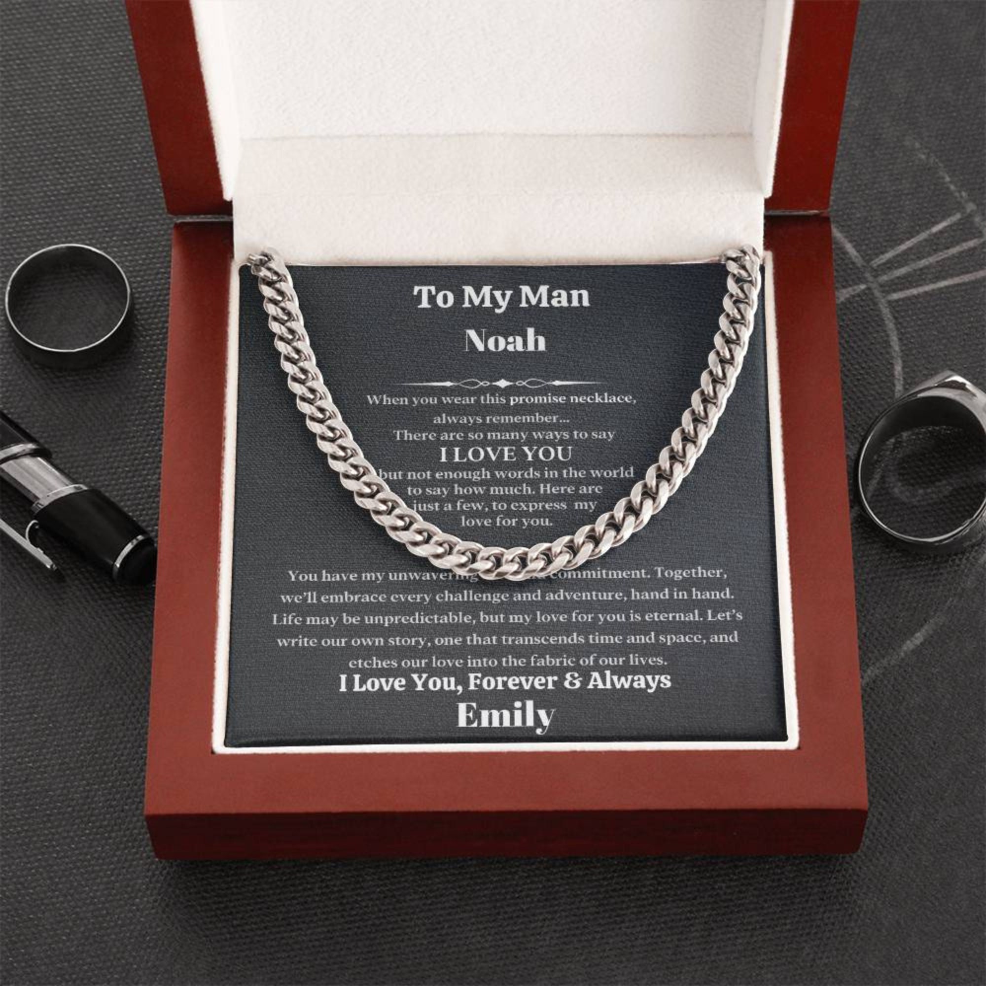 Name necklace for my cheap boyfriend