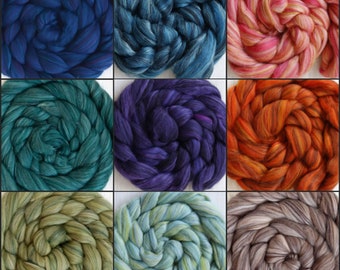 Blended Merino Wool Top 19 micron Roving Extra-Fine 50g