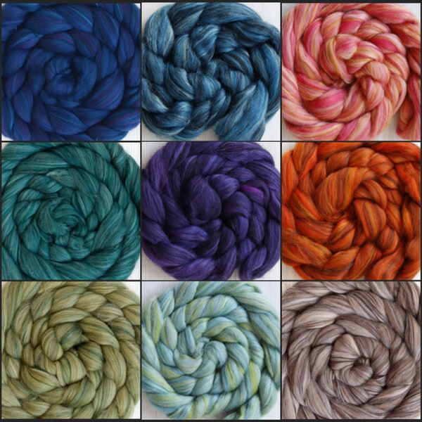 Blended Merino Wool Top 19 micron Roving Extra-Fine 50g