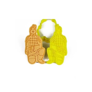 Terra Cotta Warrior Cookie Mold, Cookie Cutter, Cookie Embosser, Cookie Press, Cookie Stamp, Biscuit Cutter, Biscuit Mold, Xi'an, China