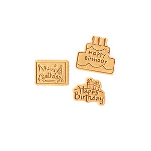 Happy Birthday Cookie Mold, Cookie Cutter, Cookie Embosser, Cookie Stamp, Cookie Press, Biscuit Cutter, Biscuit Mold, Dough Stamp, Baking