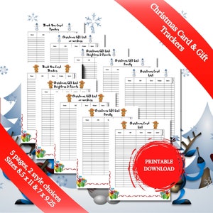 Weihnachten Geschenk Liste Planer Weihnachten Einkaufsliste Weihnachtskarte Tracker Danke Karte Budget für Geschenke Happy Planner